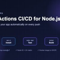 GitHub Actions CI/CD for Node.js pipeline: push, install, test, build and deploy